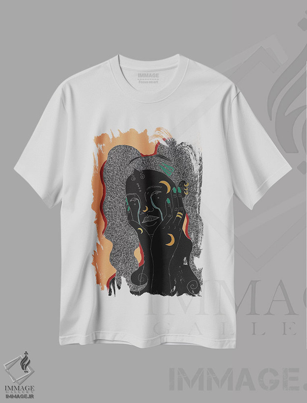 تیشرت طرح دار بلوز، هنر آمریکایی آفریقایی تبار اثر آیسلین اف | فروشگاه ایماژ