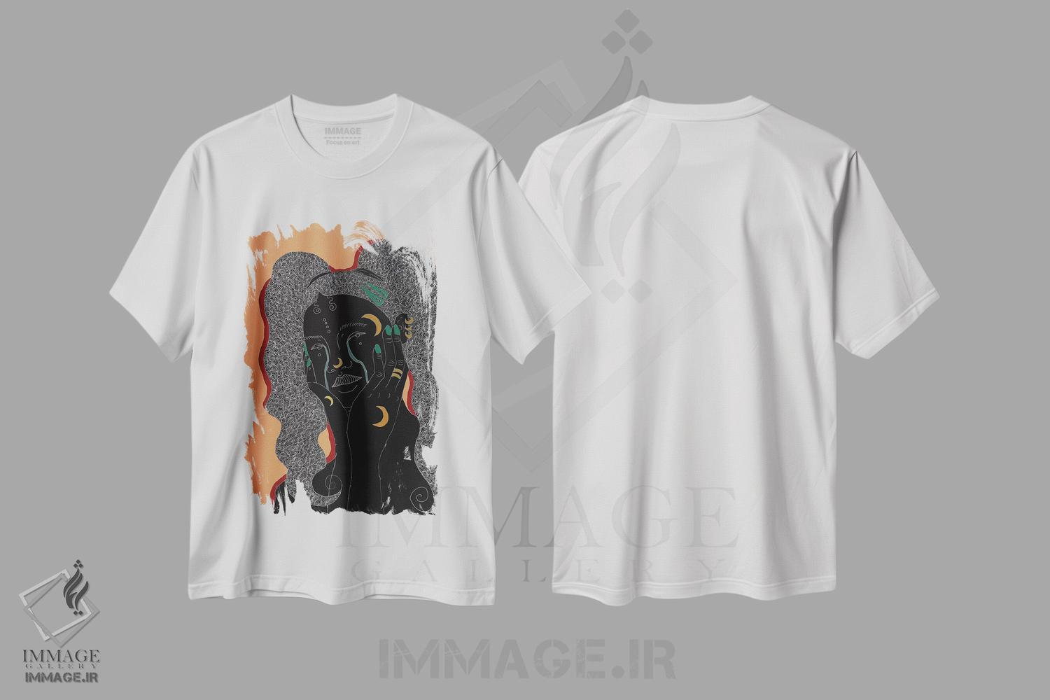 تیشرت طرح دار بلوز، هنر آمریکایی آفریقایی تبار اثر آیسلین اف | فروشگاه ایماژ