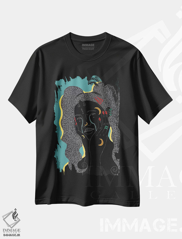 تیشرت طرح دار بلوز، هنر آمریکایی آفریقایی تبار اثر آیسلین اف | فروشگاه ایماژ