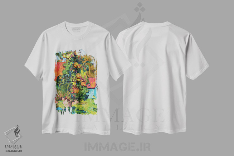 تیشرت طرح دار درخت سیب، هنر فاخر معاصر اثر اندریی کوتساچنکو | فروشگاه ایماژ