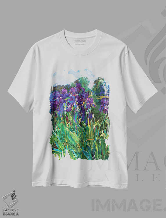 تیشرت طرح دار گل های زنبق، دکور معاصر اثر اندریی کوتساچنکو | immage.ir