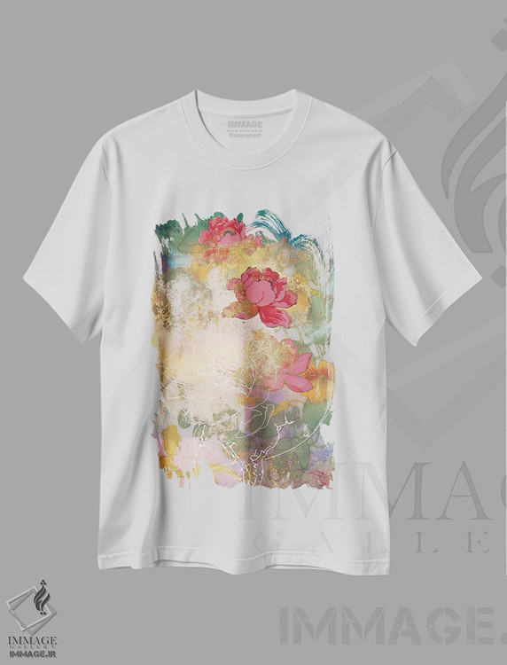 تیشرت طرح دار اواسط تابستان، دکور بوهمی اثر ایمی استوارت | فروشگاه ایماژ