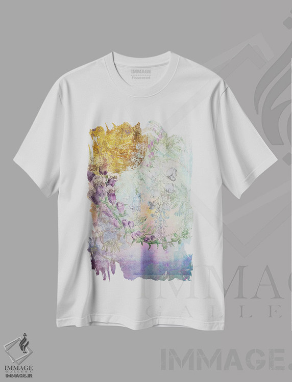 تیشرت طرح دار گل انگشتانه اثر ایمی استوارت | immage.ir