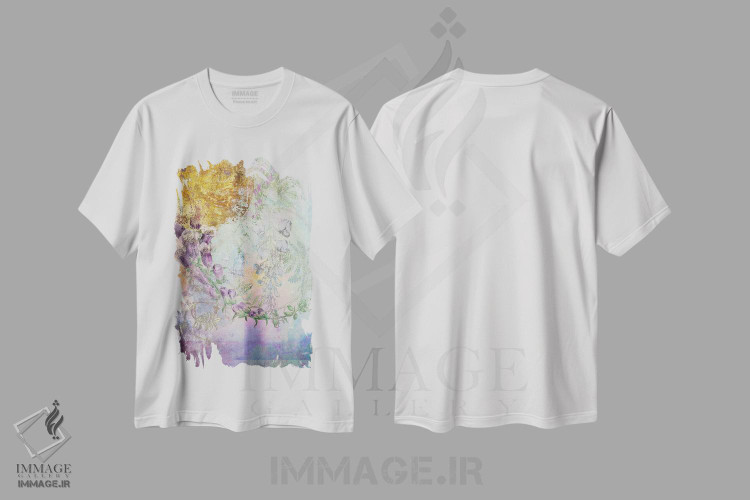 تیشرت طرح دار گل انگشتانه اثر ایمی استوارت | immage.ir