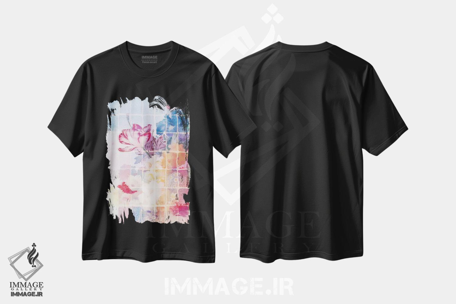 تیشرت طرح دار سوسن ببری، دکور بوهمی اثر ایمی استوارت | فروشگاه ایماژ