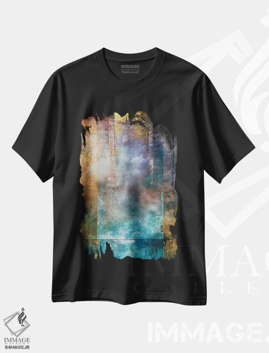 تیشرت طرح دار جایی دیگر ۱ اثر ایمی استوارت | فروشگاه ایماژ