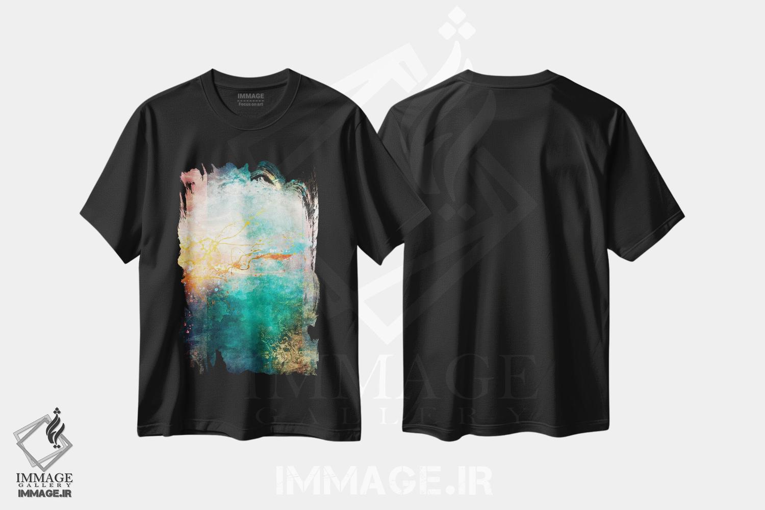 تیشرت طرح دار شادمان ۱ اثر ایمی استوارت | immage.ir
