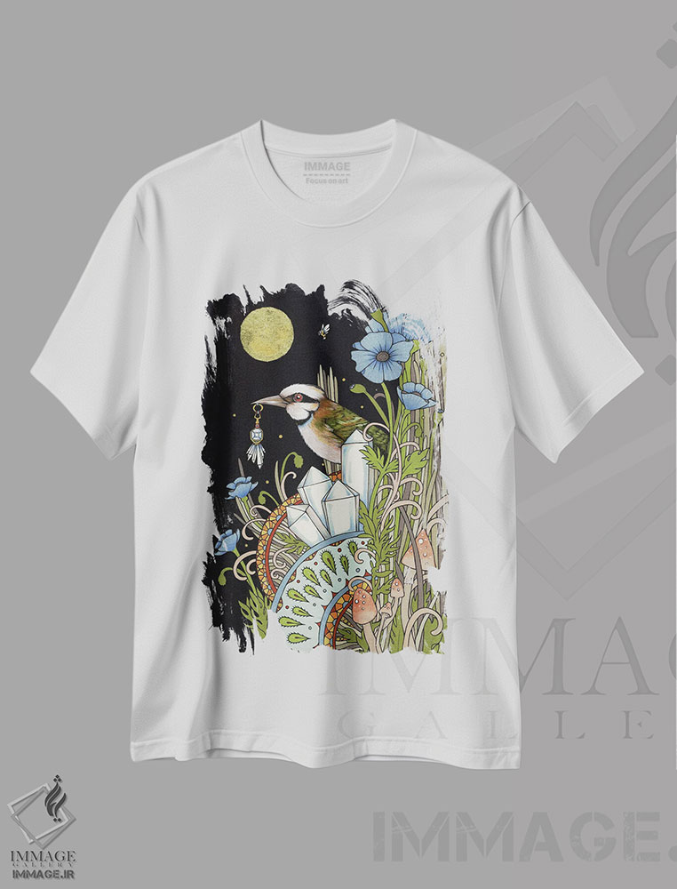 تیشرت طرح دار حجاب/پرده، مدیوم اثر آنیتا اینوراریتی | immage.ir