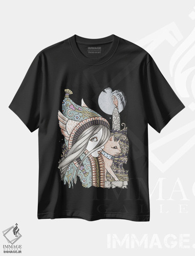 تیشرت طرح دار موجودات شب، مدیوم اثر آنیتا اینوراریتی | فروشگاه ایماژ