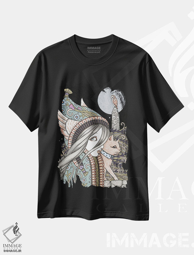 تیشرت طرح دار موجودات شب، مدیوم اثر آنیتا اینوراریتی | فروشگاه ایماژ