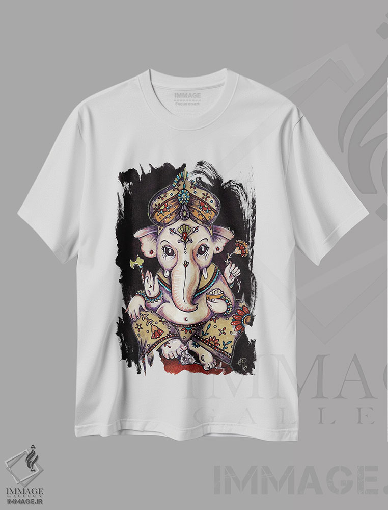 تیشرت طرح دار گانشا، دکور آسیایی اثر آنیتا اینوراریتی | immage.ir