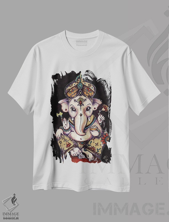 تیشرت طرح دار گانشا، دکور آسیایی اثر آنیتا اینوراریتی | immage.ir
