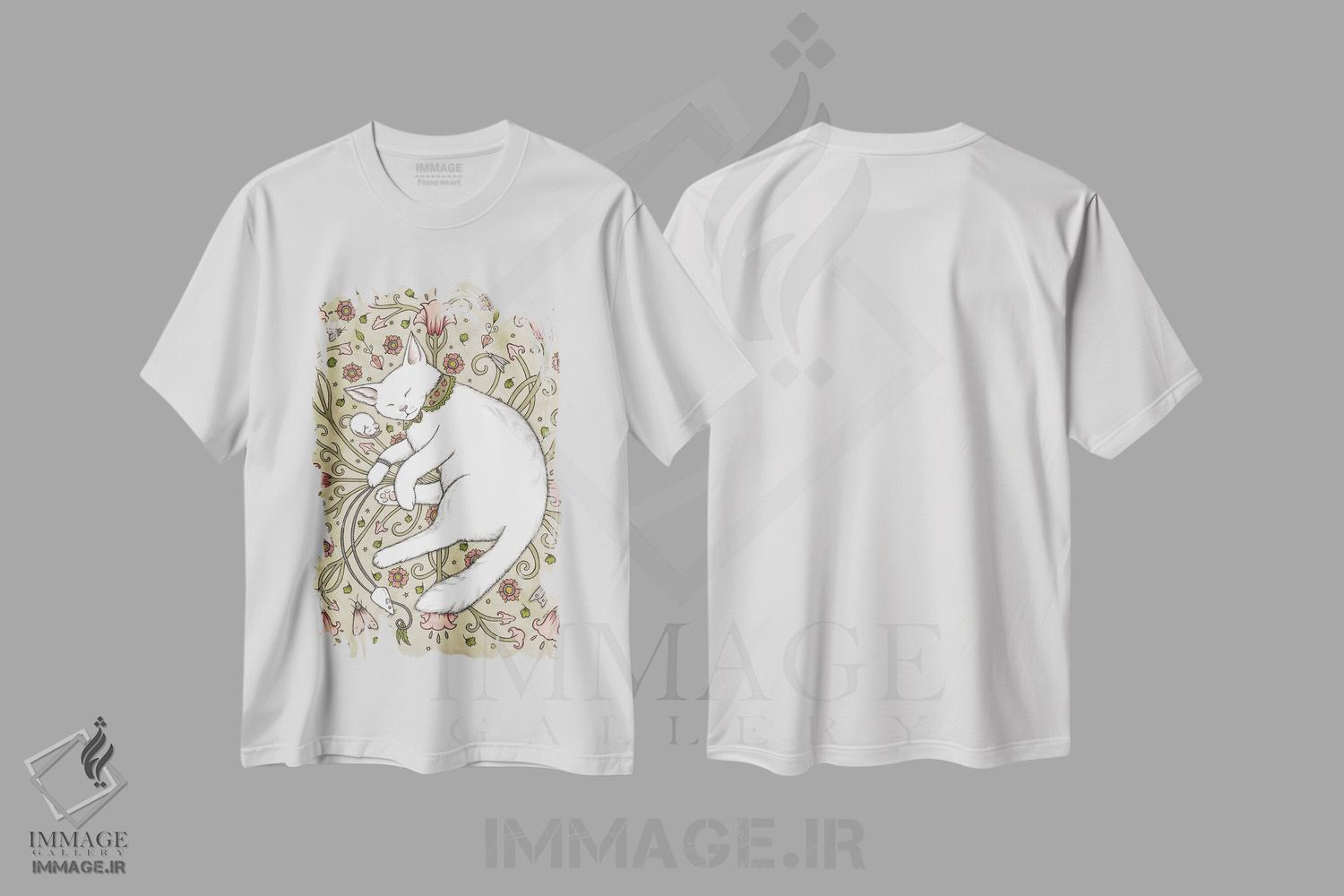 تیشرت طرح دار موش ها و شب پره ها، هنر عامیانه اثر آنیتا اینوراریتی | فروشگاه ایماژ