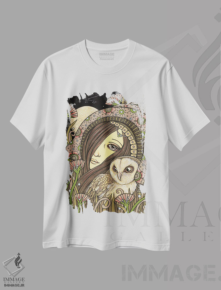 تیشرت طرح دار نوکتوا، مدیوم اثر آنیتا اینوراریتی | فروشگاه ایماژ