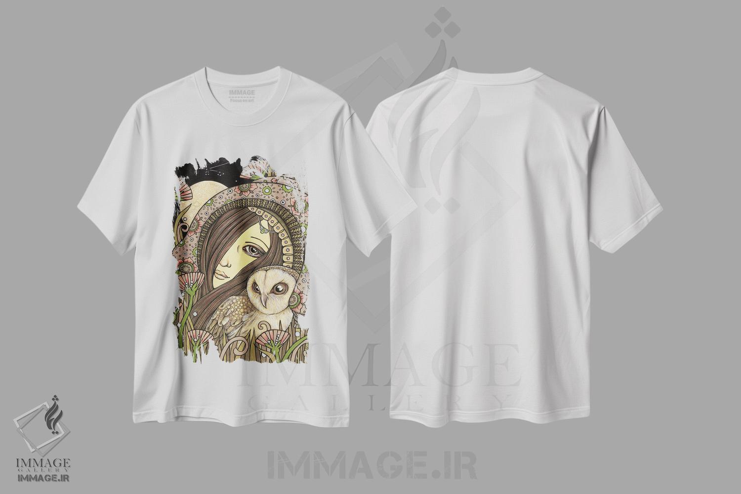 تیشرت طرح دار نوکتوا، مدیوم اثر آنیتا اینوراریتی | فروشگاه ایماژ