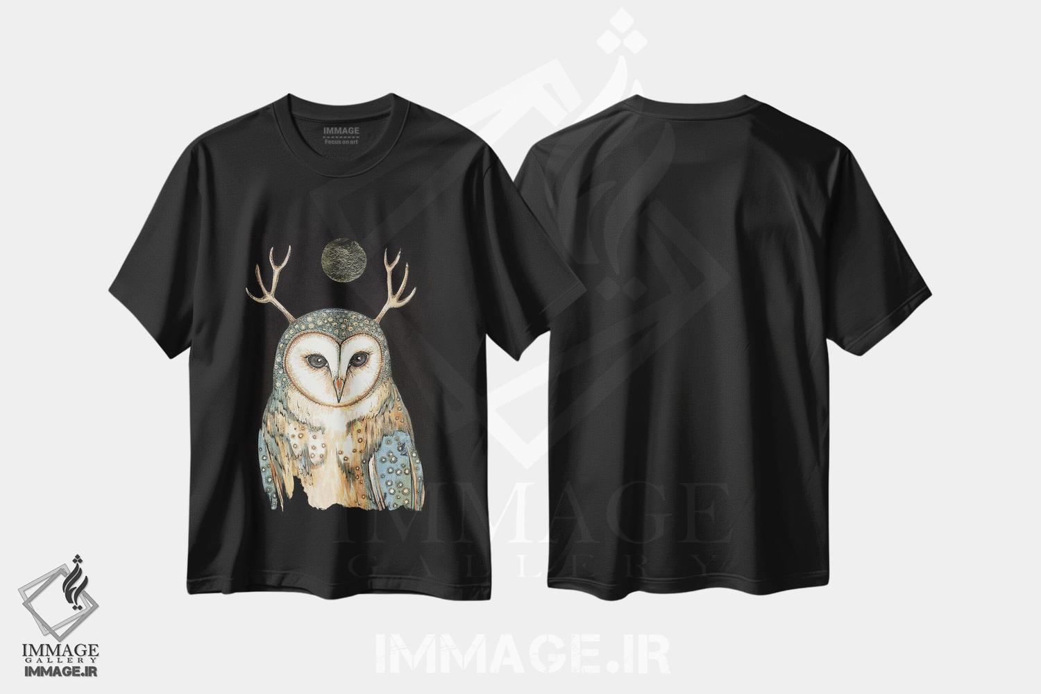 تیشرت طرح دار روح جغد، مدیوم اثر آنیتا اینوراریتی | immage.ir