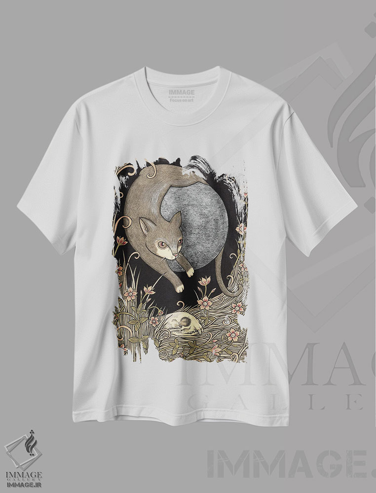 تیشرت طرح دار رهایی، مدیوم اثر آنیتا اینوراریتی | فروشگاه ایماژ