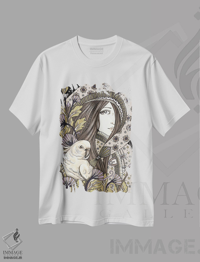 تیشرت طرح دار ملکه اوماِل، مدیوم اثر آنیتا اینوراریتی | immage.ir