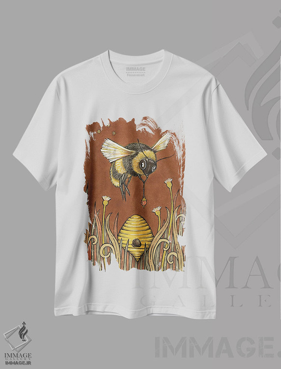 تیشرت طرح دار سلطنت، مدیوم اثر آنیتا اینوراریتی | فروشگاه ایماژ