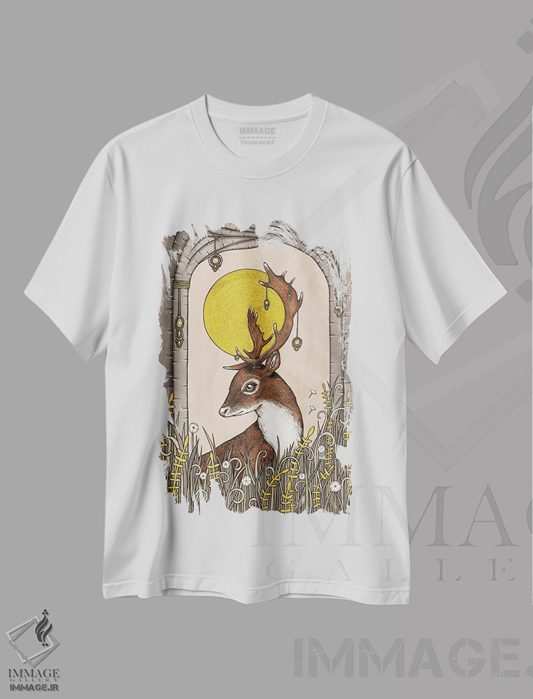 تیشرت طرح دار ساکت، هنر عامیانه اثر آنیتا اینوراریتی | immage.ir