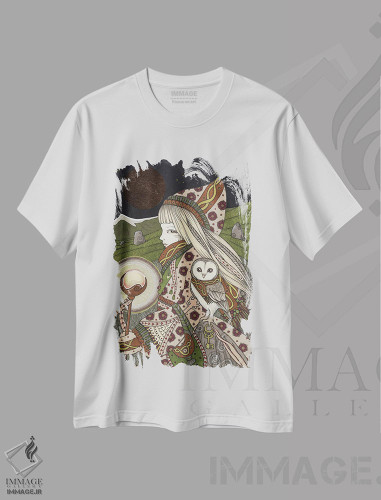تیشرت طرح دار زاهد، هنر عامیانه اثر آنیتا اینوراریتی | فروشگاه ایماژ