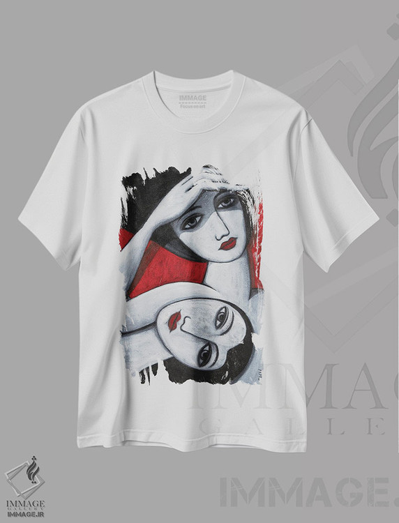 تیشرت طرح دار در سایه، هنر فاخر معاصر اثر آسایزا | immage.ir
