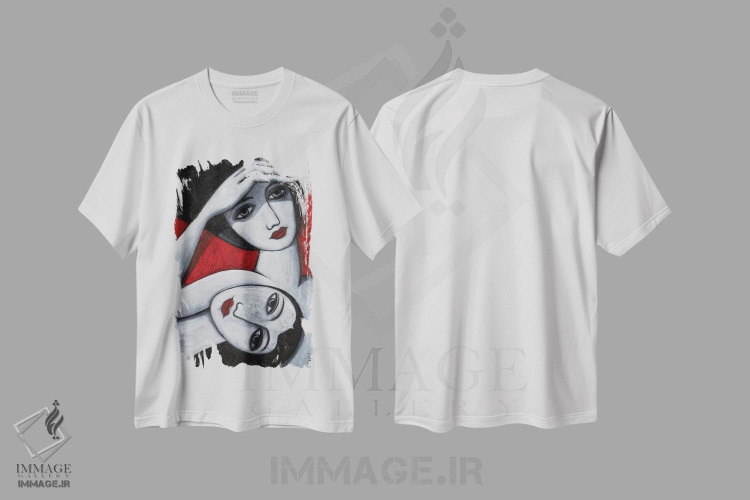 تیشرت طرح دار در سایه، هنر فاخر معاصر اثر آسایزا | immage.ir