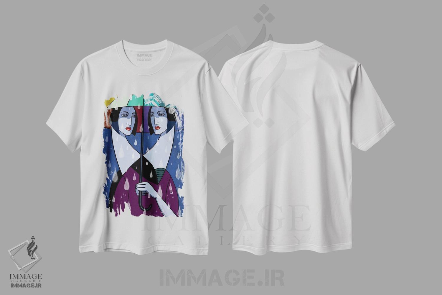 تیشرت طرح دار باران، هنر فاخر معاصر اثر آسایزا | immage.ir