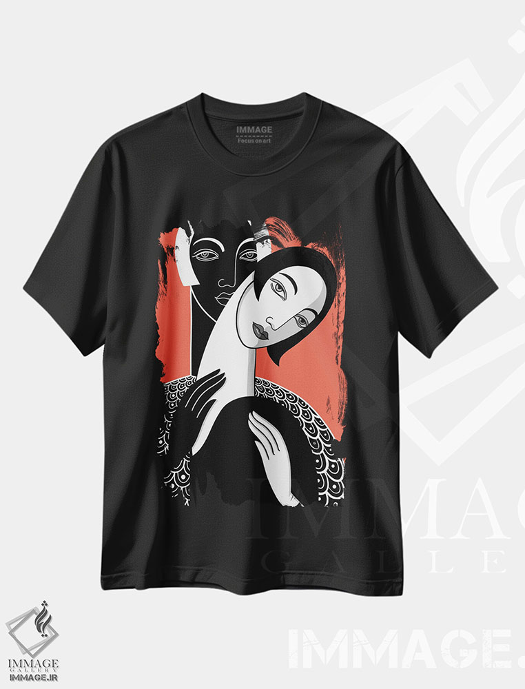 تیشرت طرح دار لمس، هنر فاخر معاصر اثر آسایزا | immage.ir