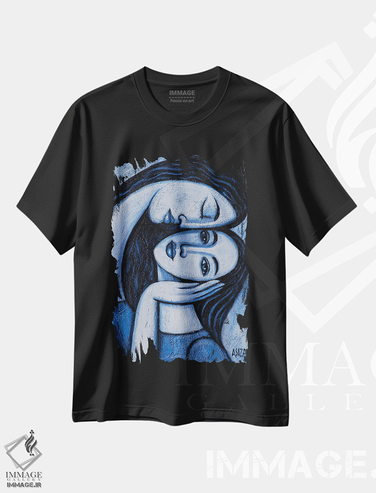 تیشرت طرح دار مهرورزی ۲، هنر فاخر معاصر اثر آسایزا | immage.ir