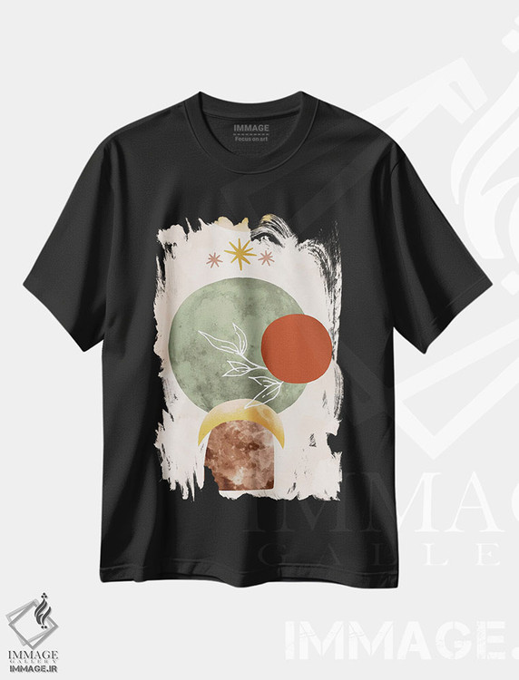 تیشرت طرح دار ستاره بین، آبستره اثر آندریا جیسید | فروشگاه ایماژ