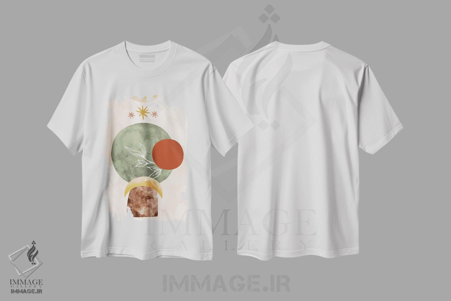 تیشرت طرح دار ستاره بین، آبستره اثر آندریا جیسید | immage.ir