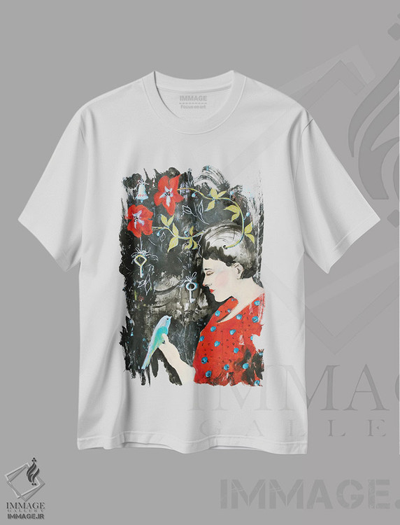 تیشرت طرح دار سلام بر بهار، مدیوم اثر الکساندرا جاگودا | immage.ir