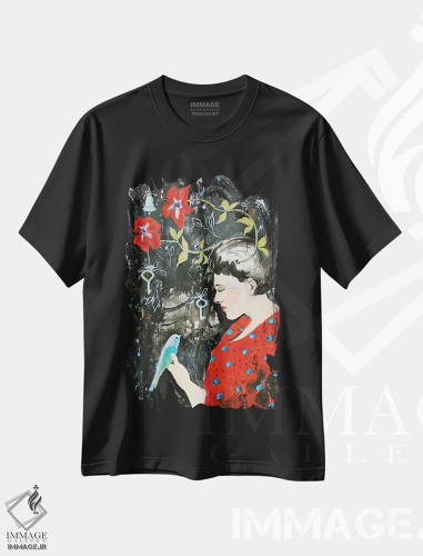 تیشرت طرح دار سلام بر بهار، مدیوم اثر الکساندرا جاگودا | فروشگاه ایماژ