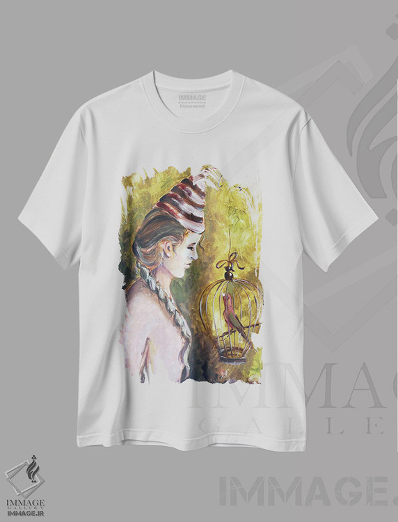 تیشرت طرح دار پرنده کوچک، دکور معاصر اثر الکساندرا جاگودا | immage.ir