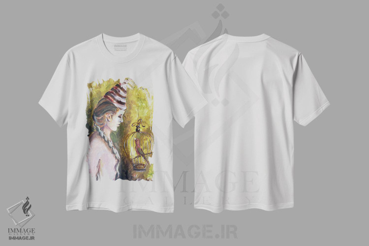 تیشرت طرح دار پرنده کوچک، دکور معاصر اثر الکساندرا جاگودا | immage.ir