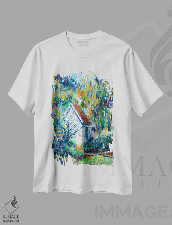 تیشرت طرح دار جنگل آبی، دکور معاصر اثر الکساندرا جاگودا | immage.ir