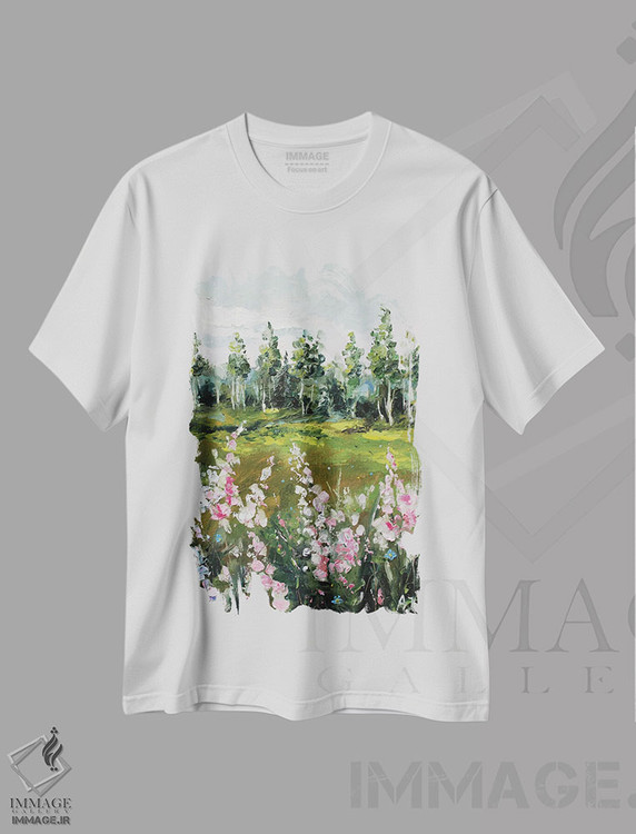 تیشرت طرح دار مزرعه گل ها، دکور معاصر اثر الکساندرا جاگودا | immage.ir