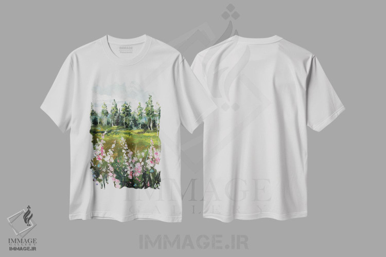 تیشرت طرح دار مزرعه گل ها، دکور معاصر اثر الکساندرا جاگودا | immage.ir