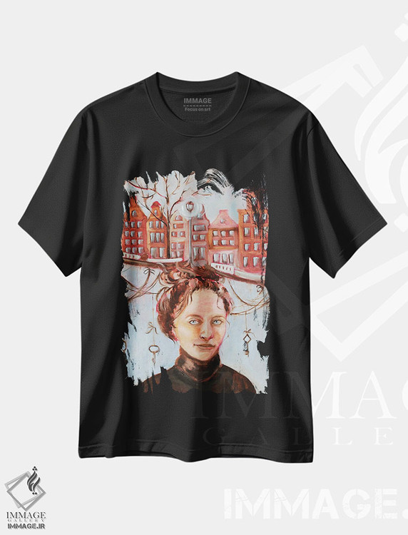 تیشرت طرح دار کلیدهای شهر، مدیوم اثر الکساندرا جاگودا | فروشگاه ایماژ