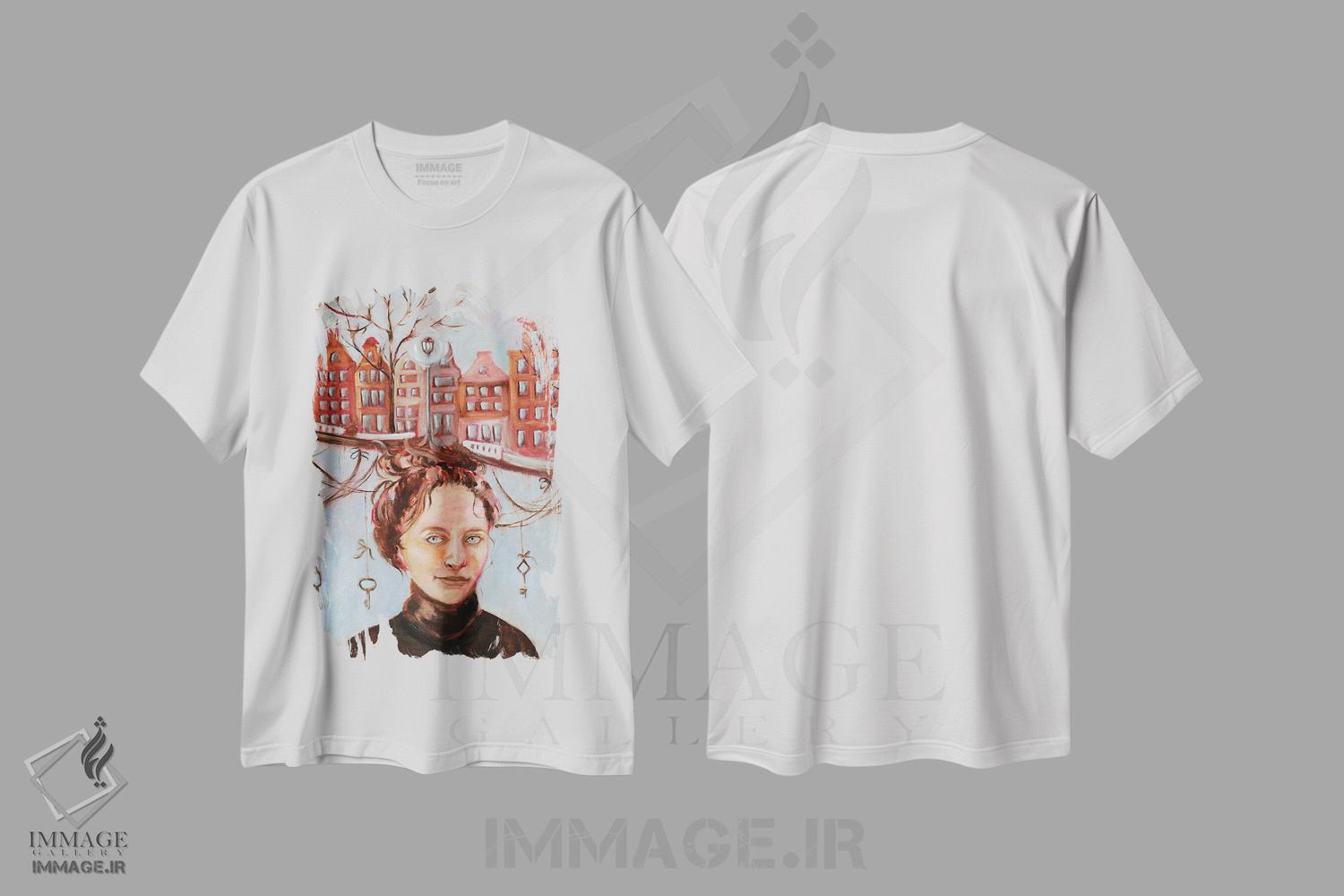 تیشرت طرح دار کلیدهای شهر، مدیوم اثر الکساندرا جاگودا | immage.ir
