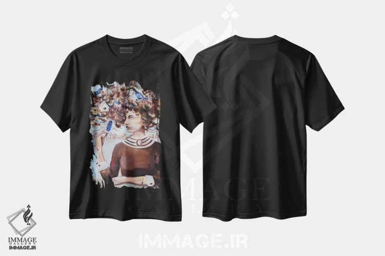 تیشرت طرح دار پَر تازه امید، مدیوم اثر الکساندرا جاگودا | فروشگاه ایماژ