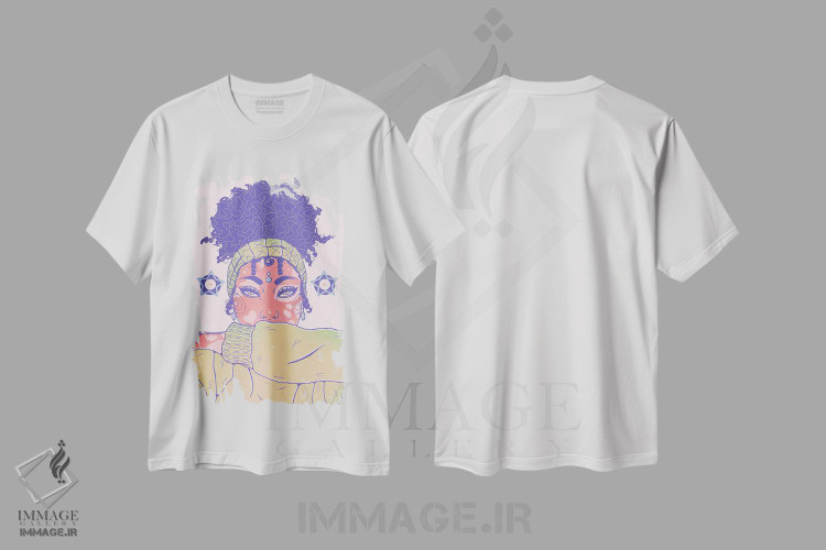 تیشرت طرح دار کاری سبز انجام بده، هنر آمریکایی آفریقایی تبار اثر علیجاه وست | immage.ir