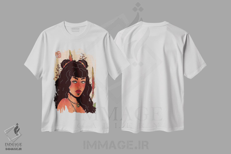 تیشرت طرح دار بیابان سرخ، هنر آمریکایی آفریقایی تبار اثر علیجاه وست | immage.ir