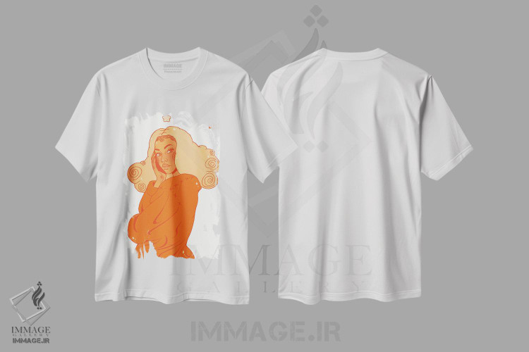 تیشرت طرح دار دختر طعم کدوتنبل و ادویه، هنر آمریکایی آفریقایی تبار اثر علیجاه وست | immage.ir