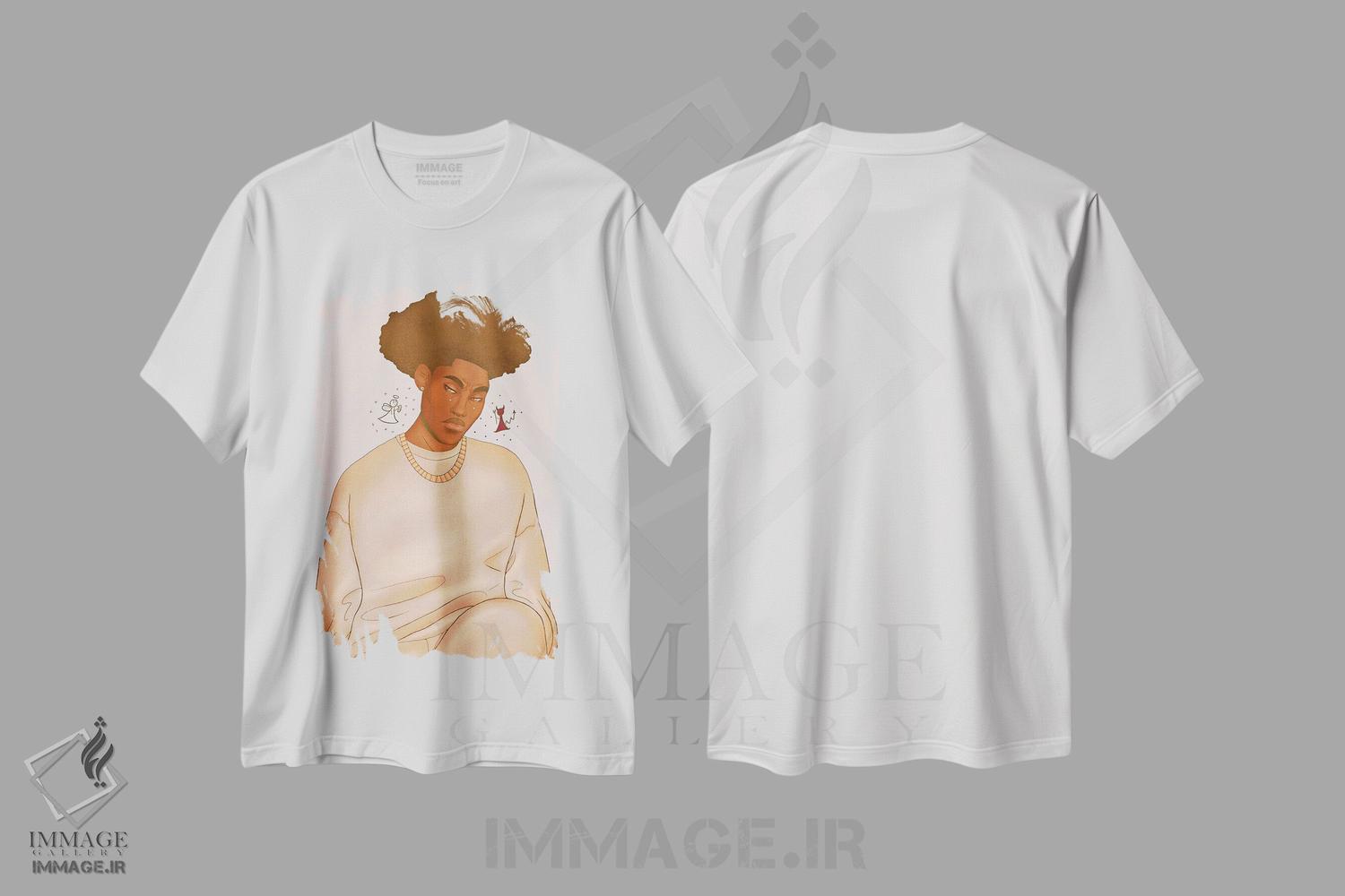 تیشرت طرح دار اندیشه ها، هنر آمریکایی آفریقایی تبار اثر علیجاه وست | immage.ir