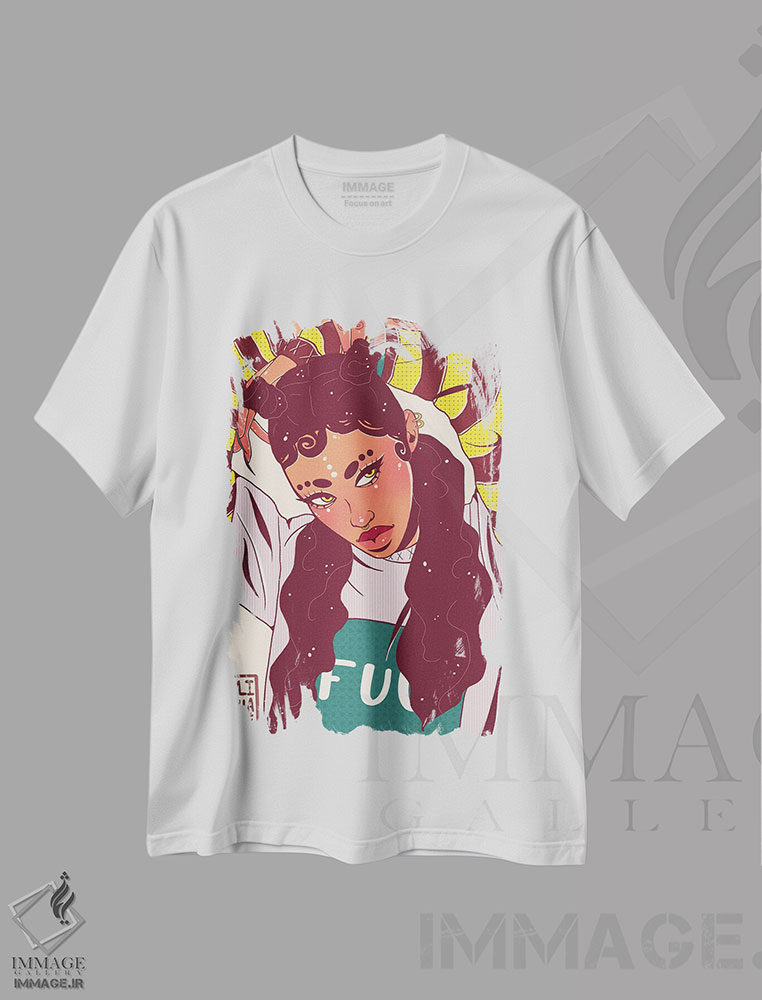 تیشرت طرح دار وایفو، هنر آمریکایی آفریقایی تبار اثر علیجاه وست | immage.ir
