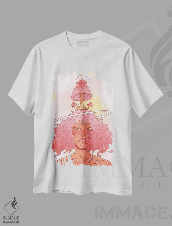تیشرت طرح دار دختر قارچی، دکوراسیون جایگزین اثر علیجاه وست | immage.ir