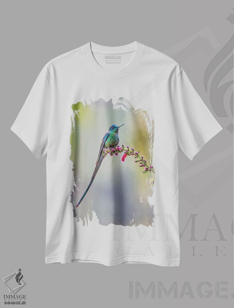 تیشرت طرح دار سیلف دم دراز نر، اکوادور، مدیوم اثر آدام جونز | immage.ir