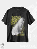 تیشرت طرح دار آبشار وایت برنچ، کوه های کسکیدز اورگن، تزئینی اثر آدام جونز | فروشگاه ایماژ